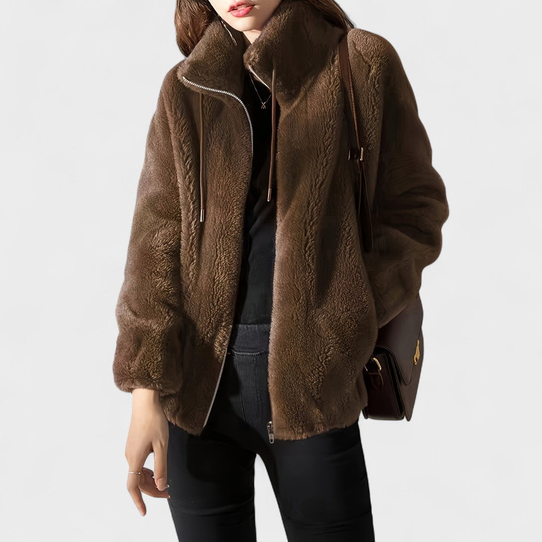Ariadna | Chaqueta de tacto suave con cremallera