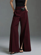 Aaliyah | Pantalón elegante de tiro alto y pernera ancha