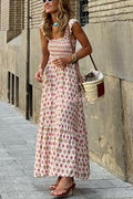 Love | Vestido largo de tirantes estampado