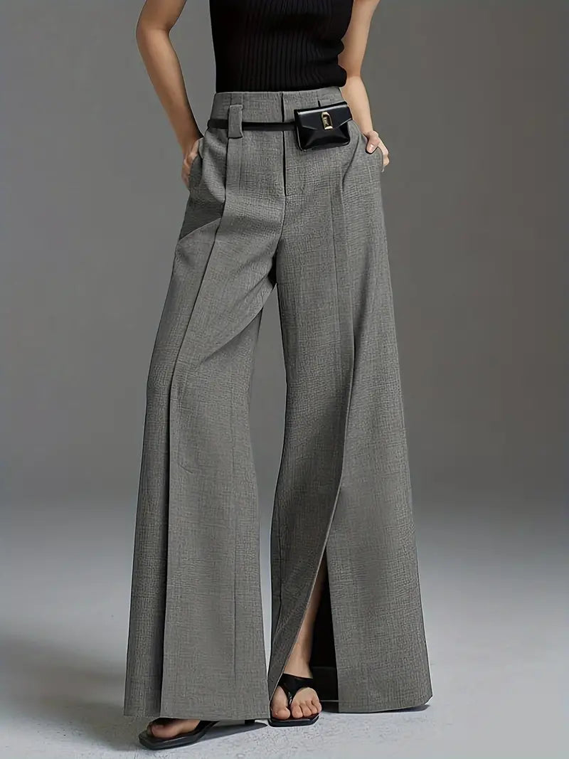 Aaliyah | Pantalón elegante de tiro alto y pernera ancha