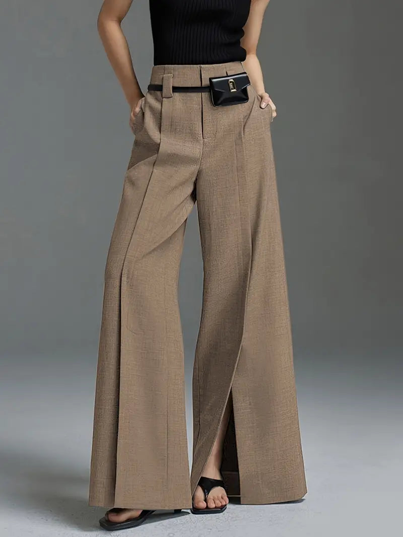 Aaliyah | Pantalón elegante de tiro alto y pernera ancha