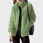 Ariadna | Chaqueta de tacto suave con cremallera