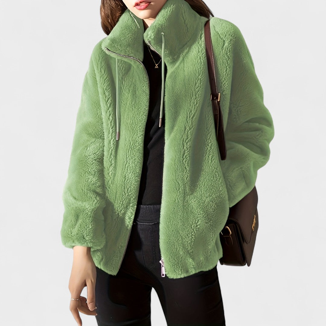 Ariadna | Chaqueta de tacto suave con cremallera