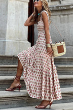 Love | Vestido largo de tirantes estampado