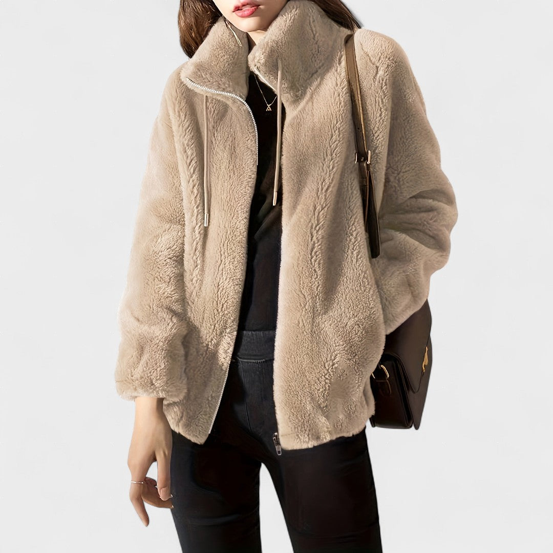 Ariadna | Chaqueta de tacto suave con cremallera