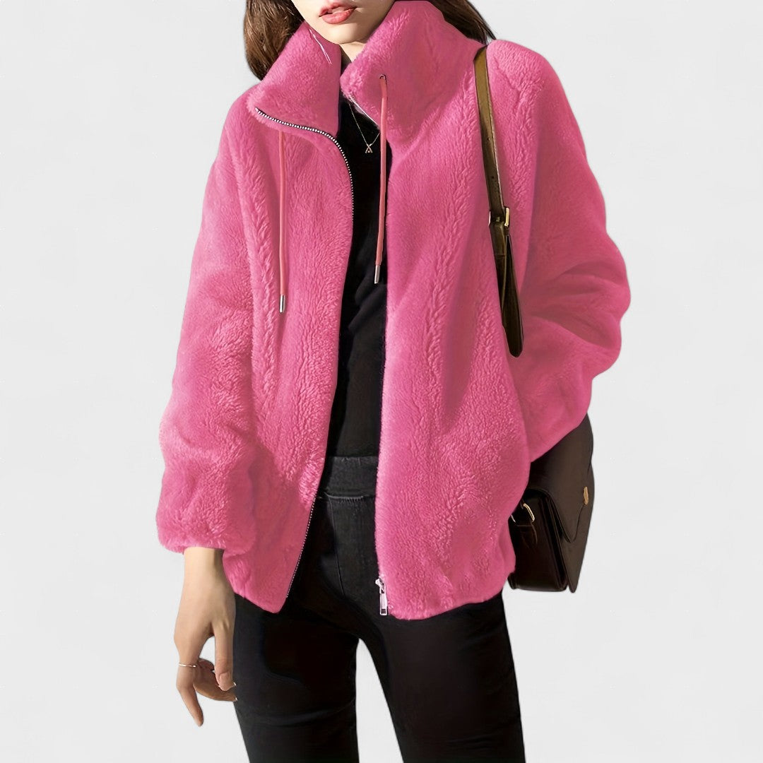 Ariadna | Chaqueta de tacto suave con cremallera