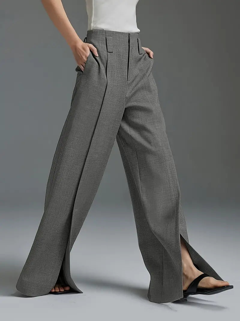 Aaliyah | Pantalón elegante de tiro alto y pernera ancha
