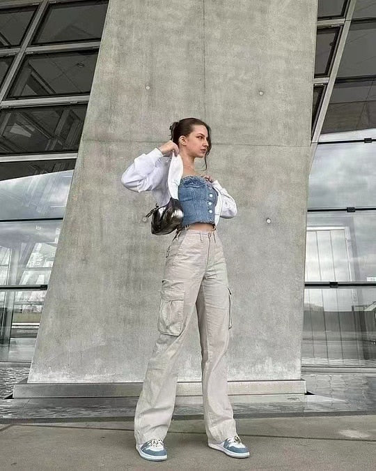 Mellany | Pantalón cargo de corte recto