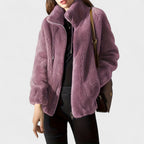 Ariadna | Chaqueta de tacto suave con cremallera