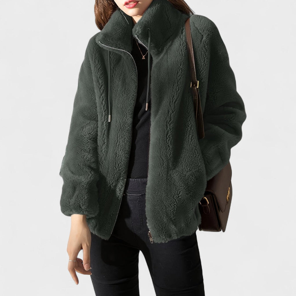 Ariadna | Chaqueta de tacto suave con cremallera