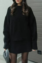 Beatrice | Conjunto de punto con jersey y falda