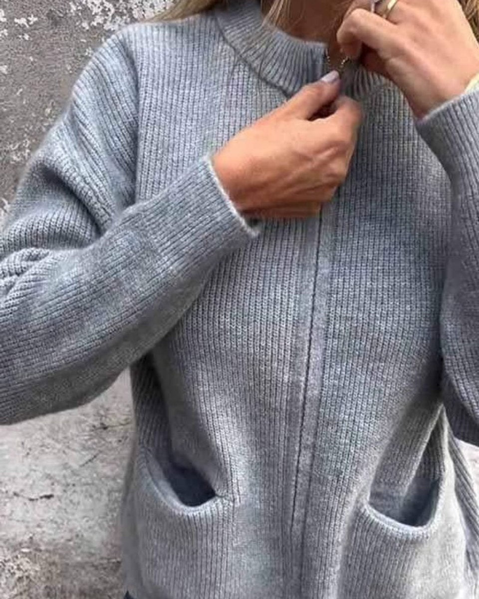 Amelia | Chaqueta de punto con cremallera y bolsillos