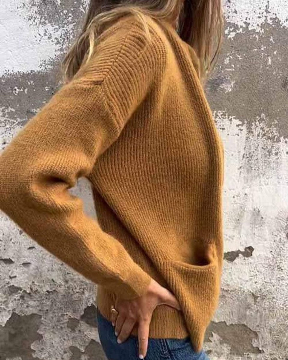 Amelia | Chaqueta de punto con cremallera y bolsillos