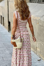 Love | Vestido largo de tirantes estampado