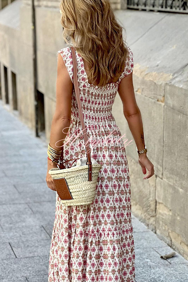 Love | Vestido largo de tirantes estampado