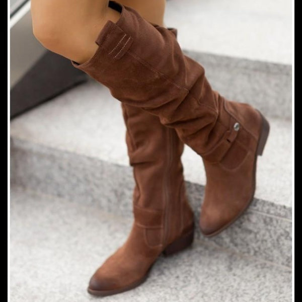 Camille | Botas altas de antelina hasta la rodilla