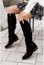 Camille | Botas altas de antelina hasta la rodilla