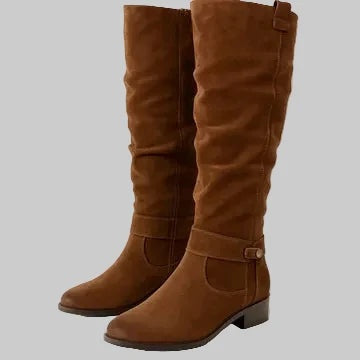 Camille | Botas altas de antelina hasta la rodilla