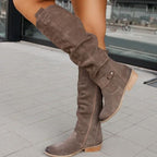 Camille | Botas altas de antelina hasta la rodilla