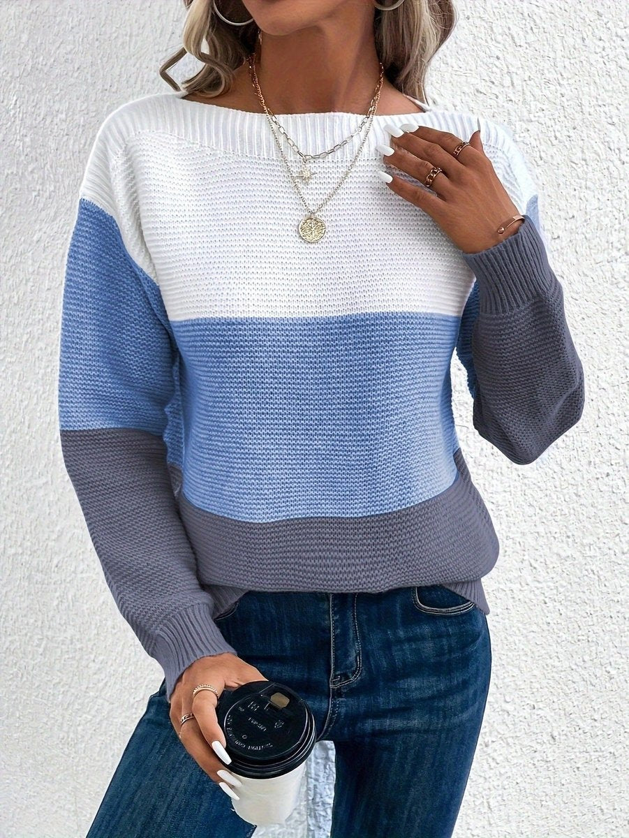 Nora | Jersey de rayas con cuello redondo