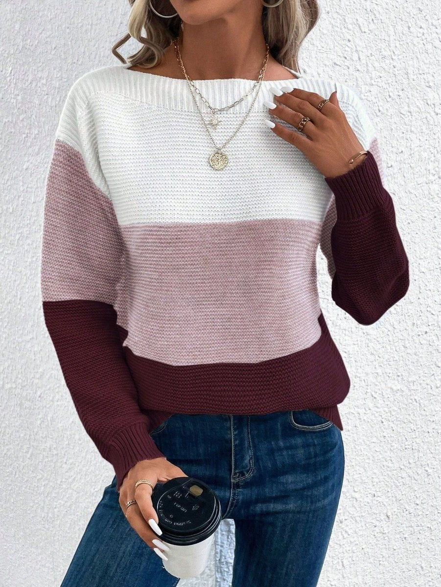 Nora | Jersey de rayas con cuello redondo