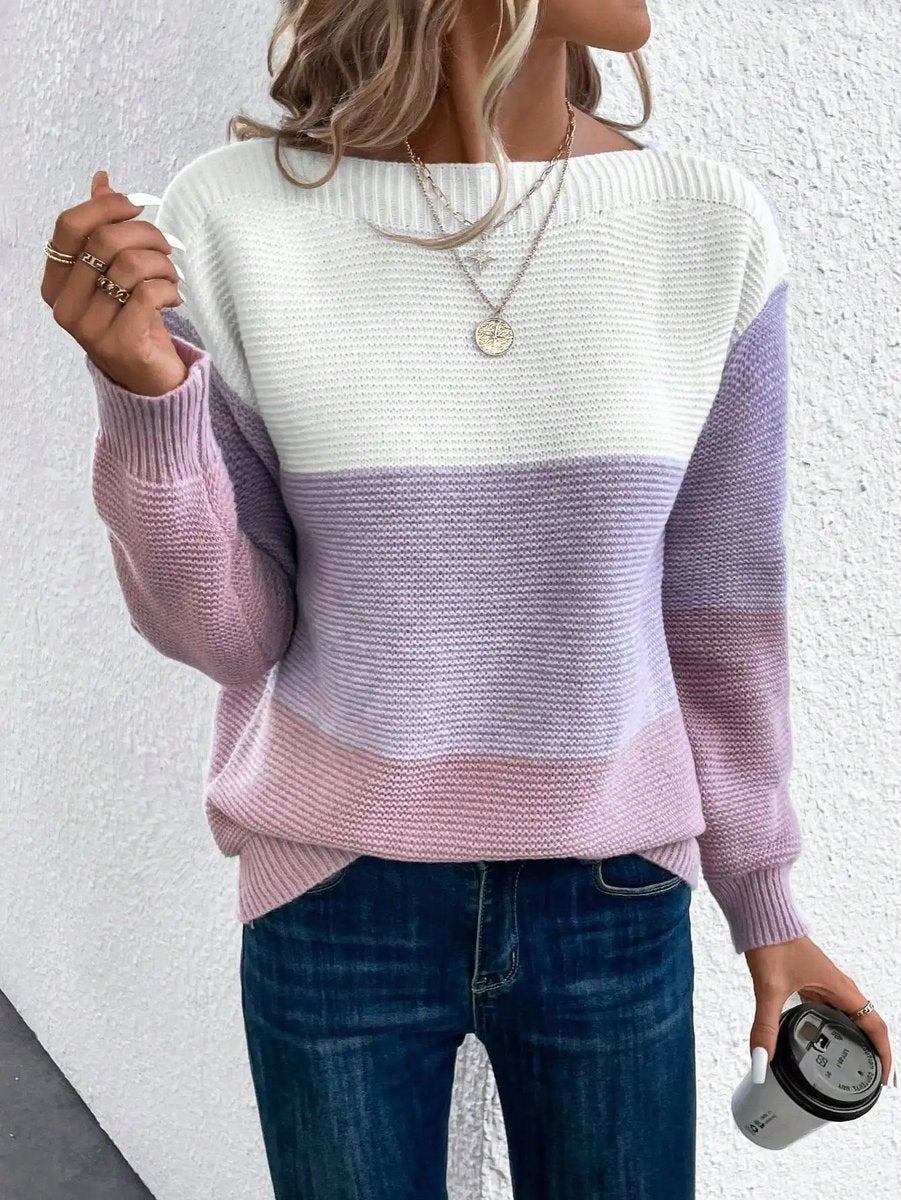 Nora | Jersey de rayas con cuello redondo