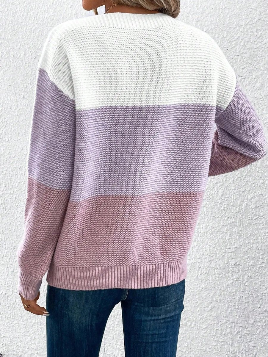 Nora | Jersey de rayas con cuello redondo