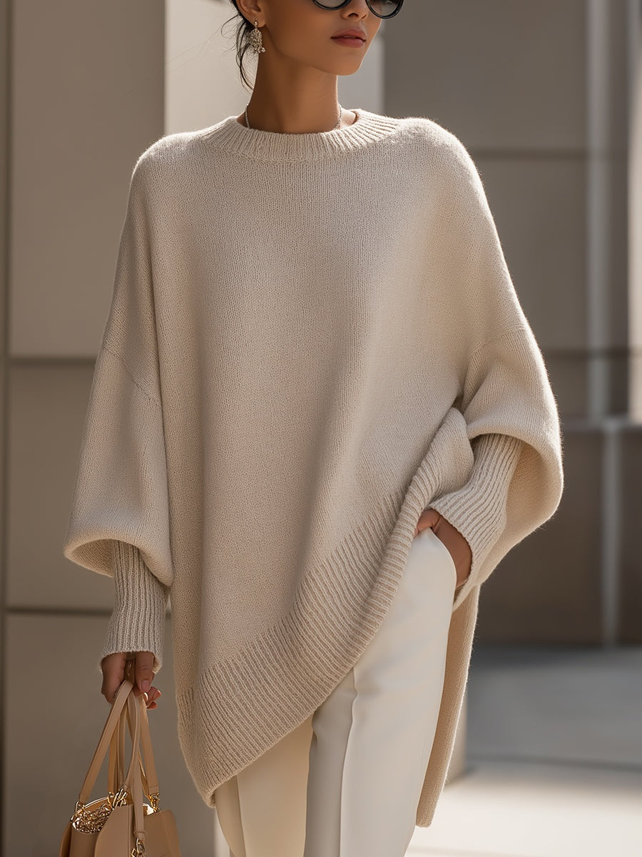 Lily | Jersey oversize asimétrico de punto