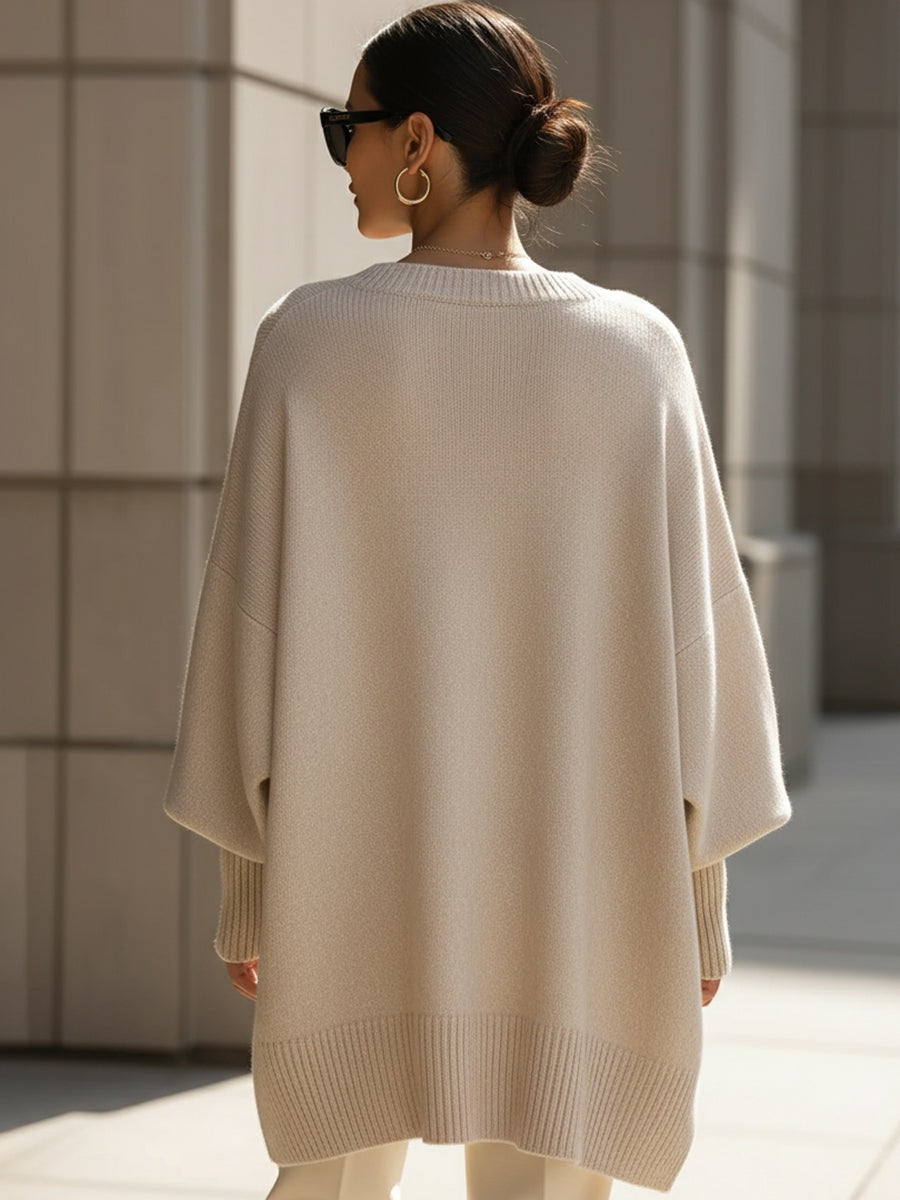 Lily | Jersey oversize asimétrico de punto