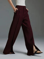 Aaliyah | Pantalón elegante de tiro alto y pernera ancha