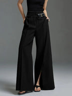 Aaliyah | Pantalón elegante de tiro alto y pernera ancha