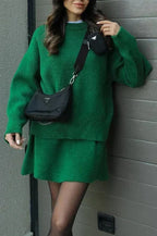 Beatrice | Conjunto de punto con jersey y falda
