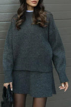Beatrice | Conjunto de punto con jersey y falda