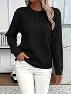 Sophia | Jersey de ochos con cuello redondo