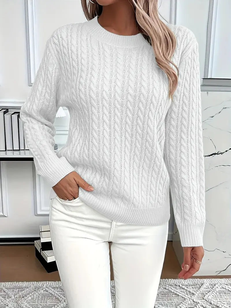 Sophia | Jersey de ochos con cuello redondo