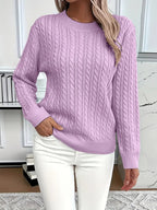Sophia | Jersey de ochos con cuello redondo