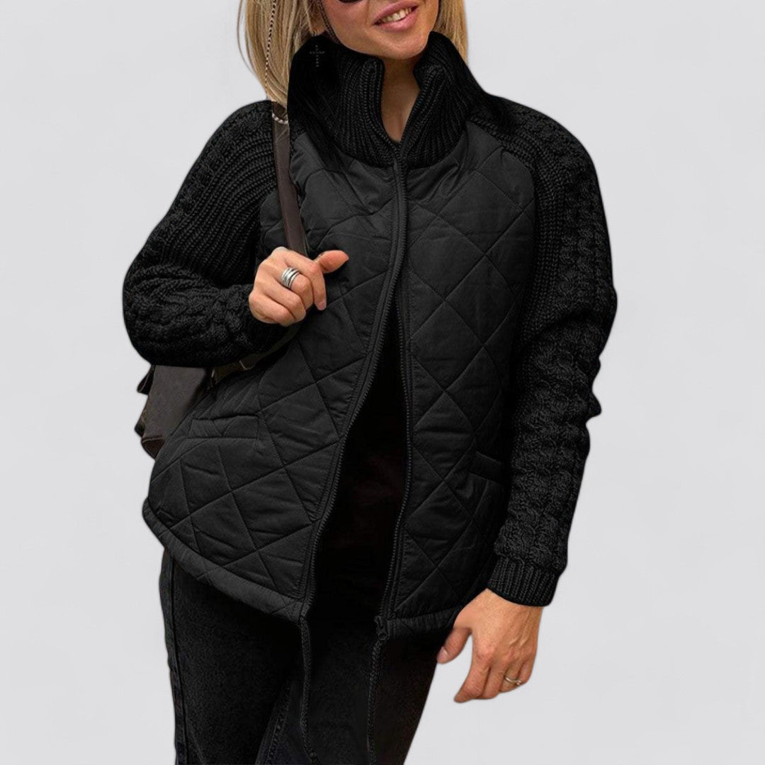 Maite | Chaqueta acolchada con mangas de punto