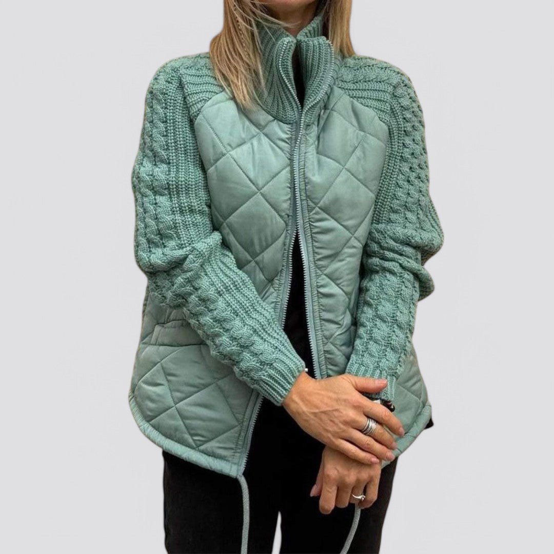 Maite | Chaqueta acolchada con mangas de punto