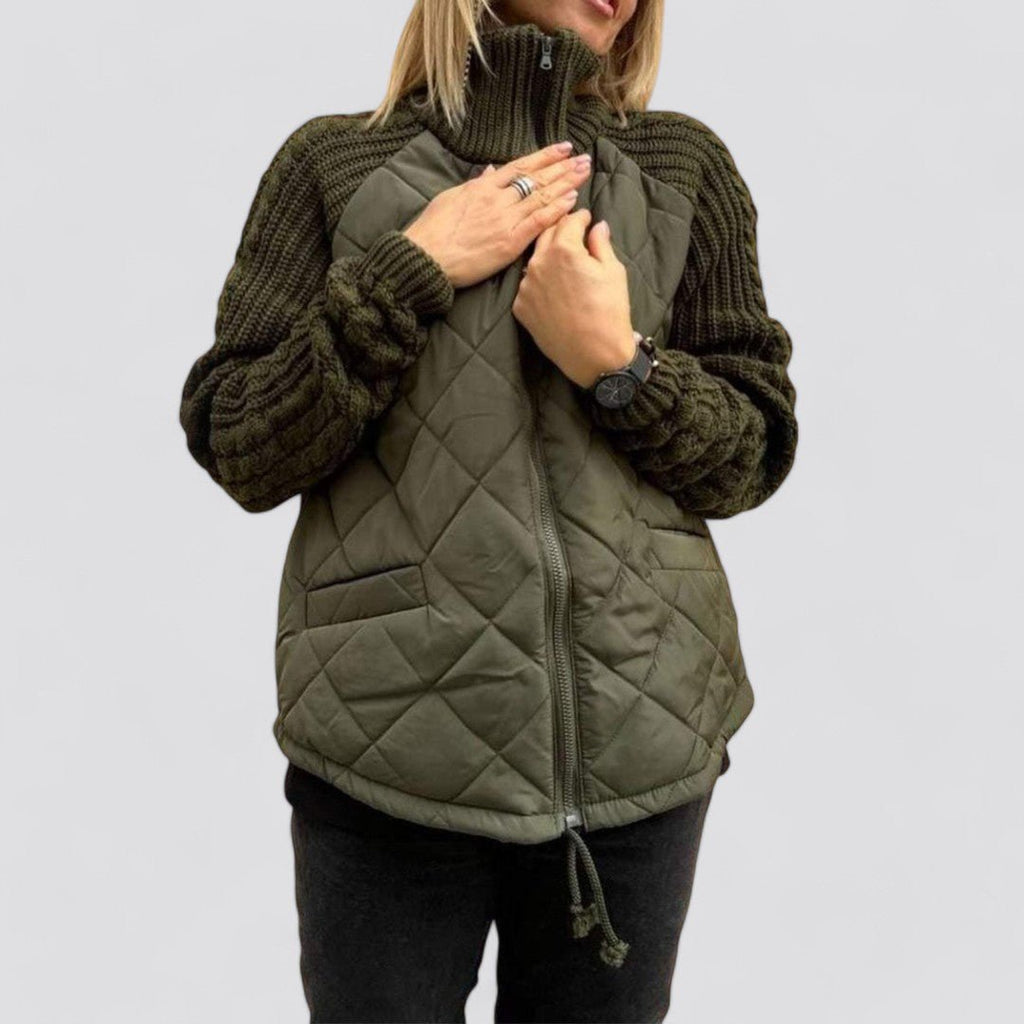 Maite | Chaqueta acolchada con mangas de punto