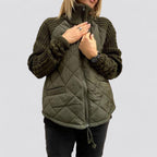Maite | Chaqueta acolchada con mangas de punto