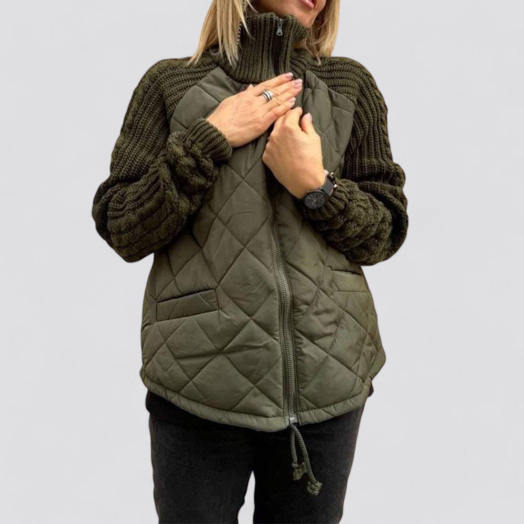 Maite | Chaqueta acolchada con mangas de punto
