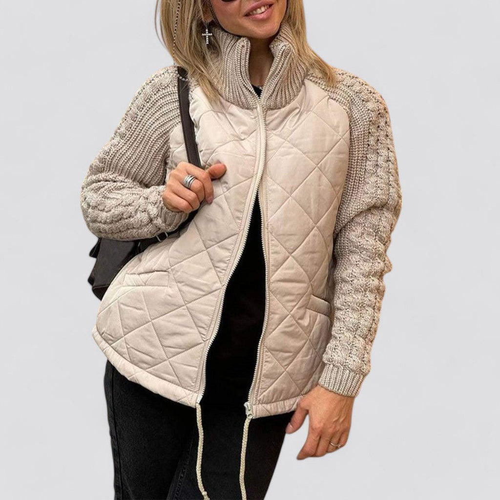 Maite | Chaqueta acolchada con mangas de punto