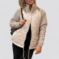 Maite | Chaqueta acolchada con mangas de punto
