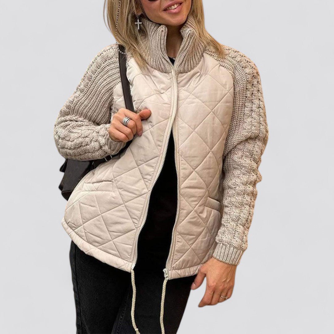Maite | Chaqueta acolchada con mangas de punto