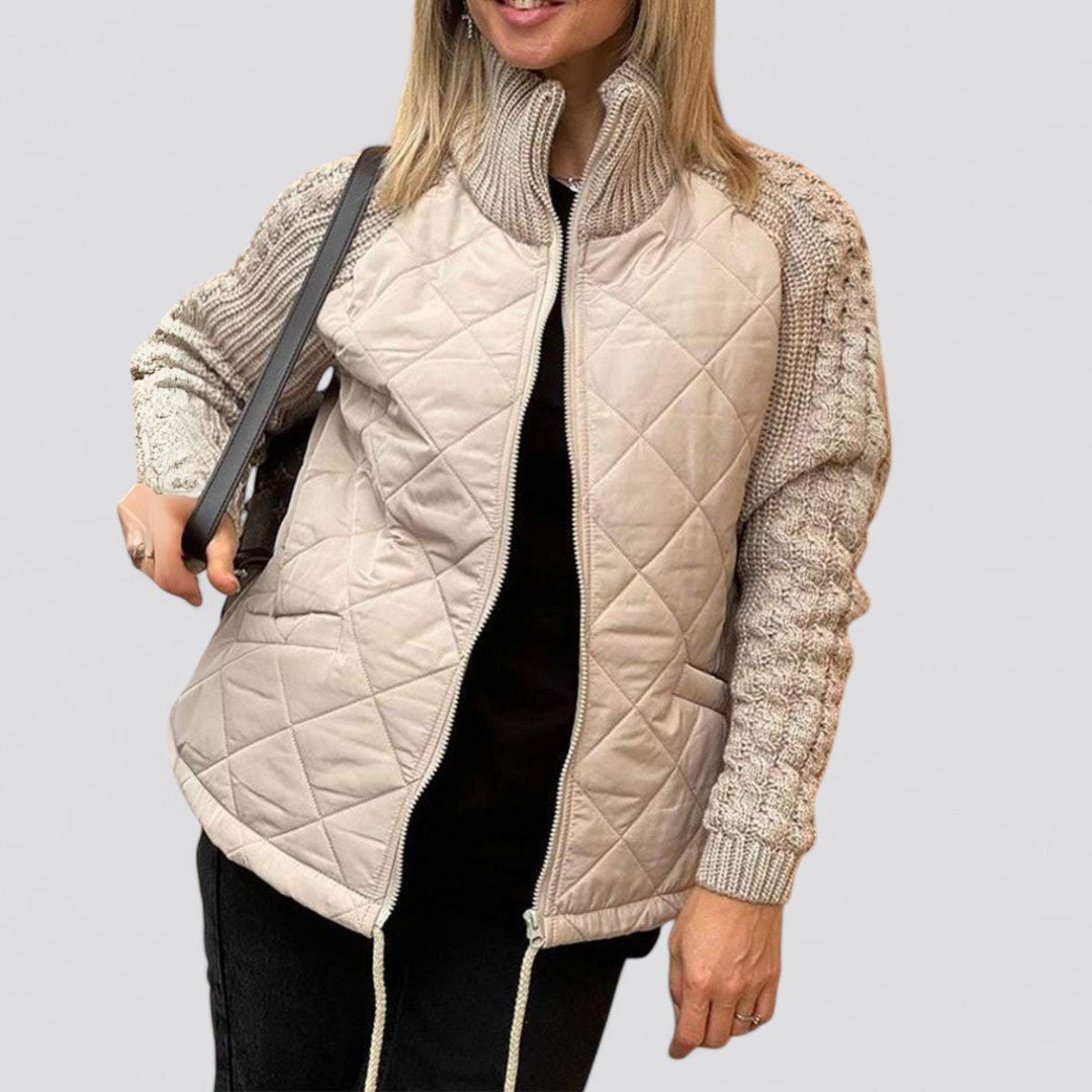 Maite | Chaqueta acolchada con mangas de punto