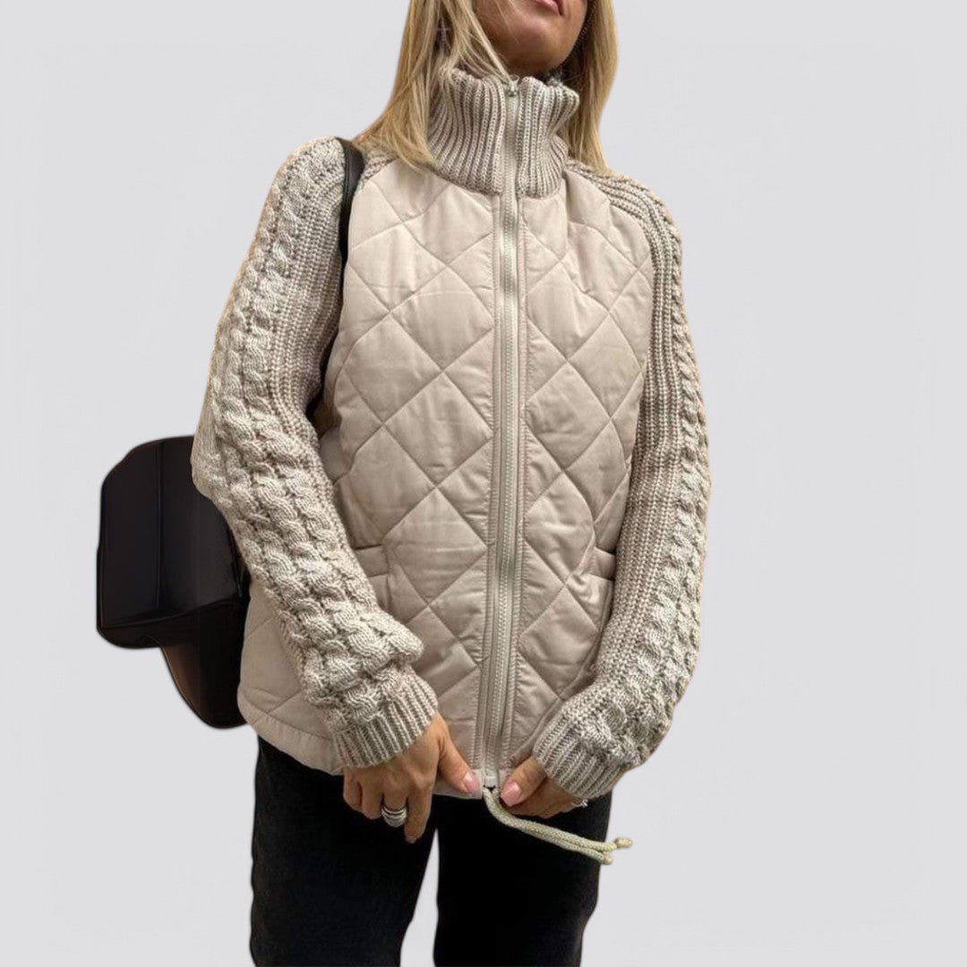 Maite | Chaqueta acolchada con mangas de punto