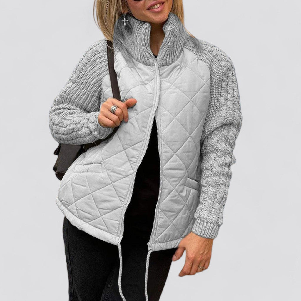 Maite | Chaqueta acolchada con mangas de punto