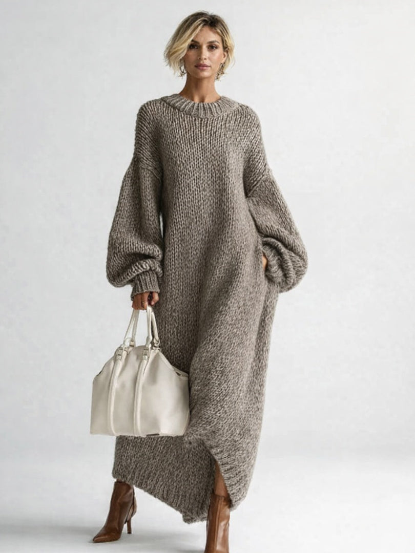 Morgan | Vestido largo de punto oversize