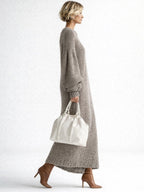 Morgan | Vestido largo de punto oversize