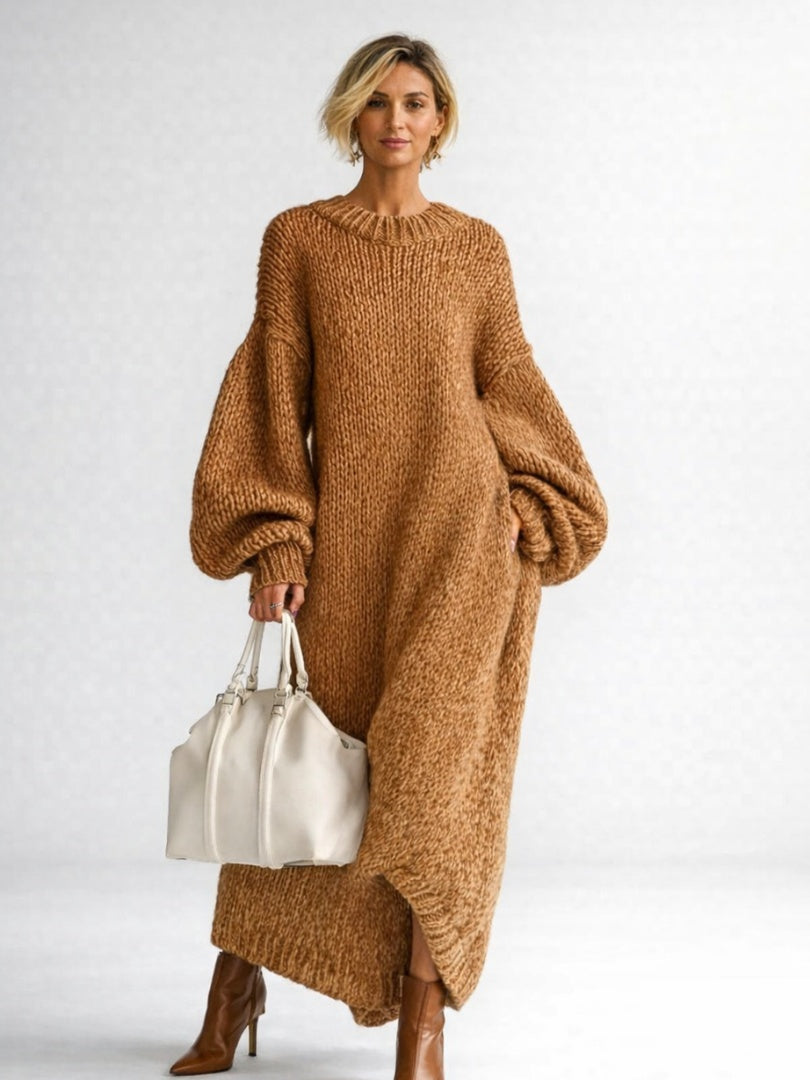 Morgan | Vestido largo de punto oversize